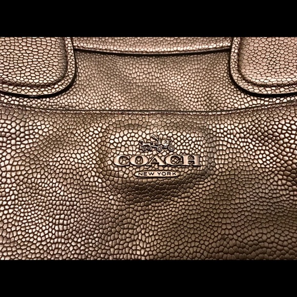Coach Caviar Grain Mickey Satchel - Gunmetal - Picture 8 of 8